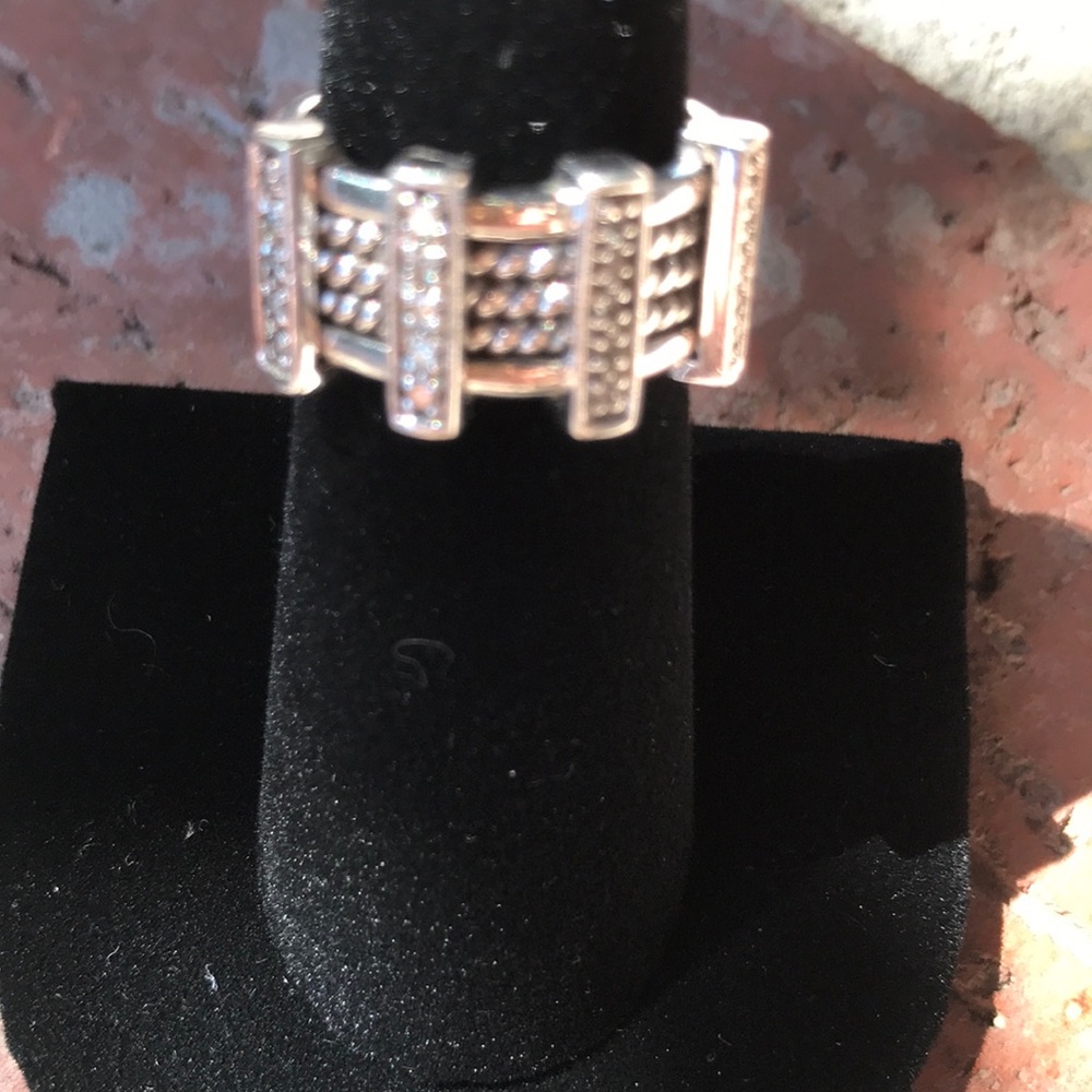 Sterling Silver and Diamond Accent Ring